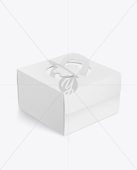 Corrugated Handle Box w/ Window Mockup