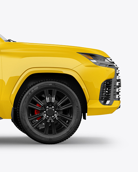 Full-size Luxury SUV Mockup - Side View