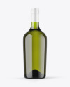 Green Glass White Wine Bottle Mockup Green Glass White Wine Bottle Mockup