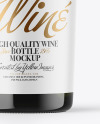Green Glass White Wine Bottle Mockup Green Glass White Wine Bottle Mockup
