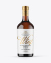 Amber Glass White Wine Bottle Mockup Amber Glass White Wine Bottle Mockup