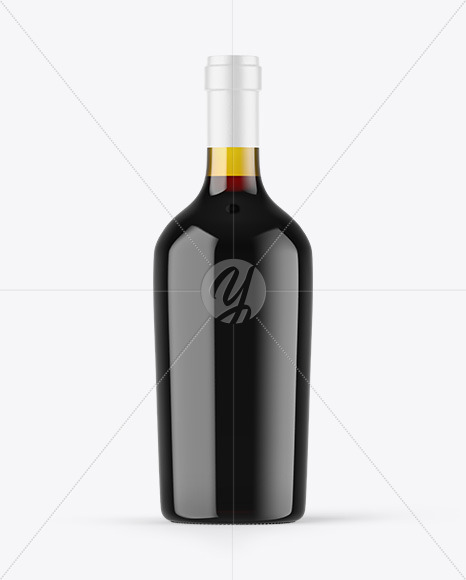 Antique Green Glass Red Wine Bottle Mockup Antique Green Glass Red Wine Bottle Mockup