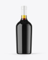 Antique Green Glass Red Wine Bottle Mockup Antique Green Glass Red Wine Bottle Mockup