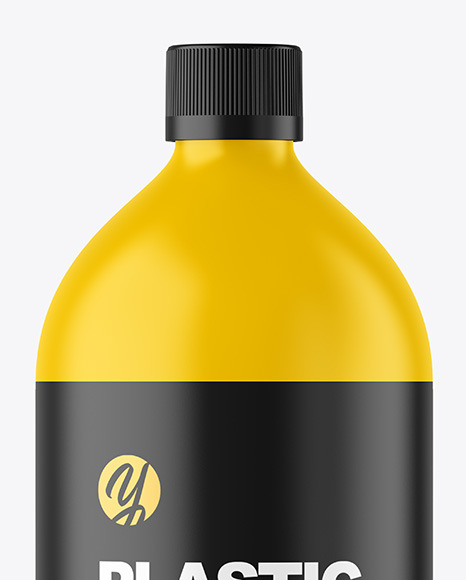 Matte Plastic Bottle Mockup