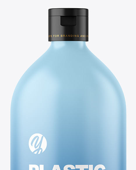 Matte Plastic Bottle Mockup