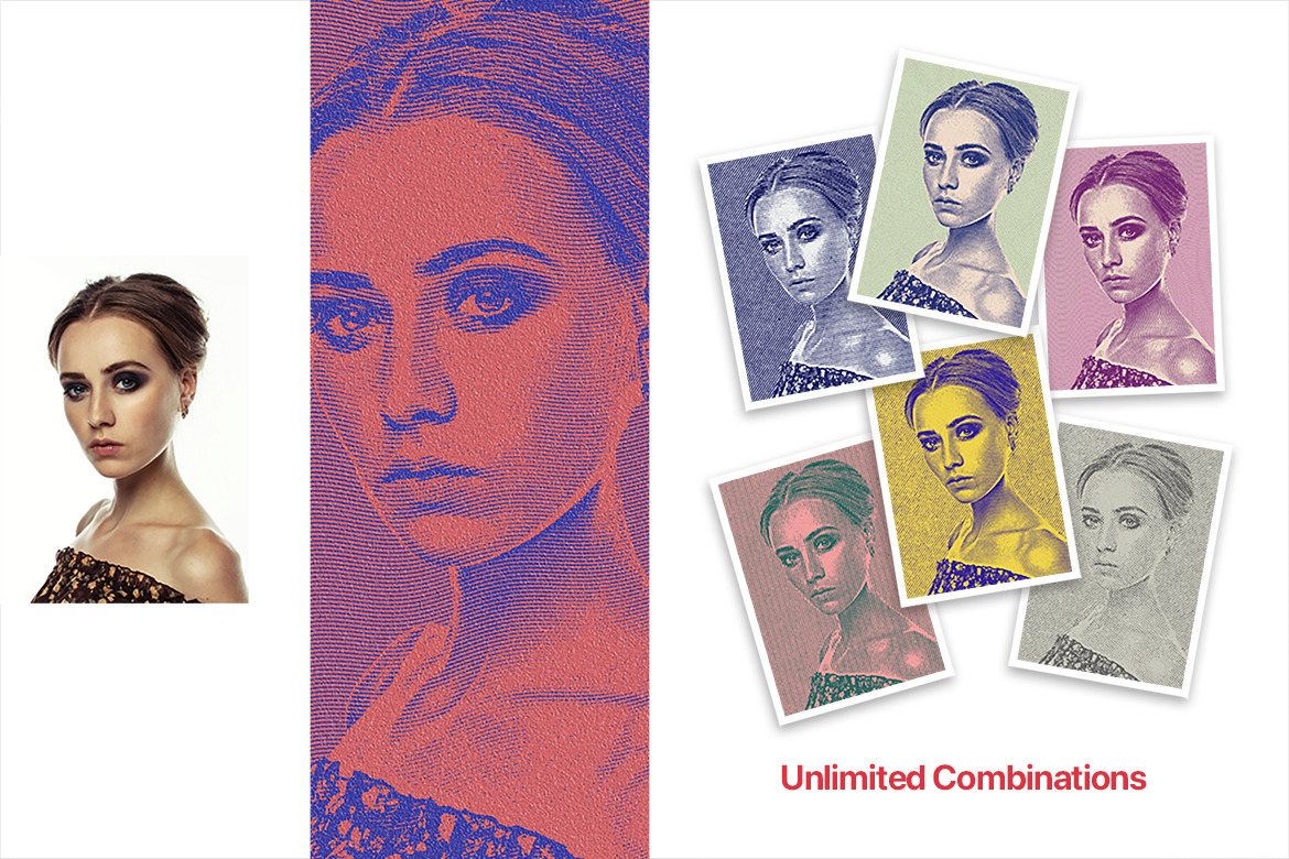 Engrave Halftone Pro Photoshop Action Engrave Halftone Pro Photoshop Action