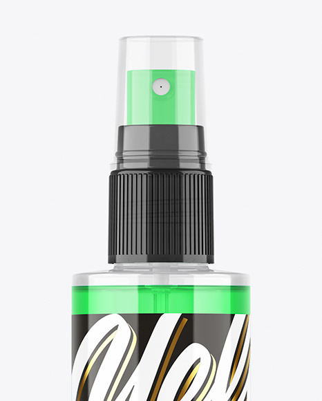 Clear Spray Bottle Mockup