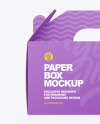 Paper Box w/ Handle Mockup