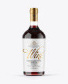 Clear Glass Red Wine Bottle Mockup Clear Glass Red Wine Bottle Mockup