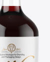 Clear Glass Red Wine Bottle Mockup Clear Glass Red Wine Bottle Mockup
