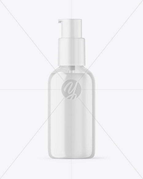 Clear Liquid Soap Cosmetic Bottle Mockup