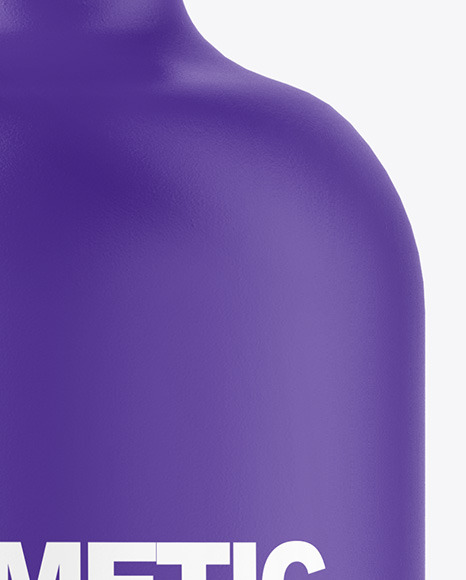 Matte Cosmetic Bottle with Pump Mockup