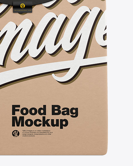 Kraft Food Bag Mockup