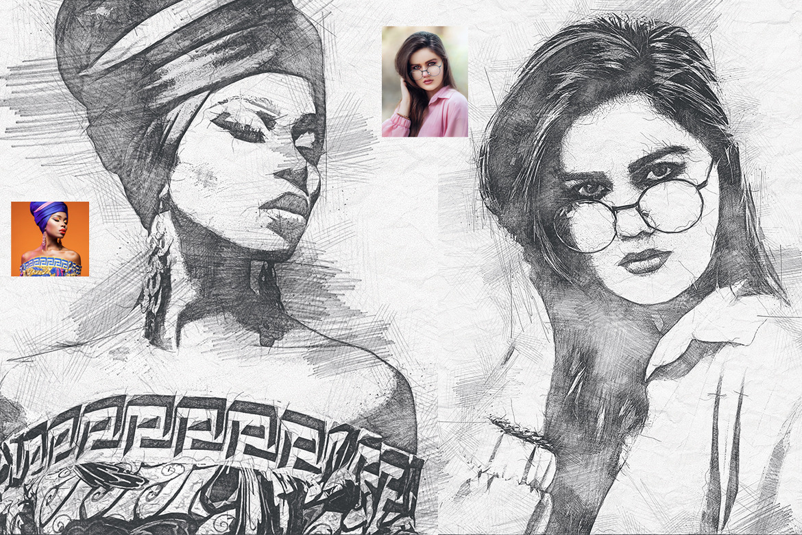 Viva Sketch Photoshop Action Viva Sketch Photoshop Action