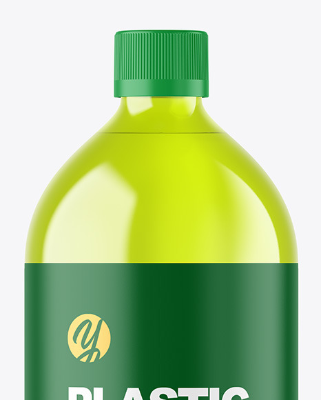 Color Plastic Plastic Bottle Mockup