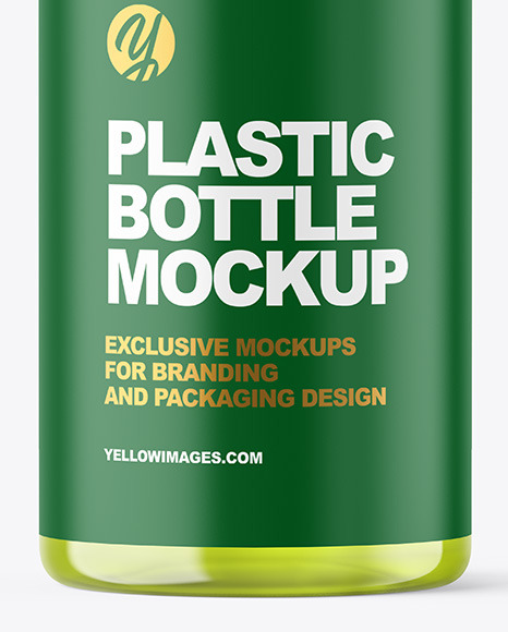 Color Plastic Plastic Bottle Mockup