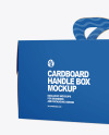 Cardboard Handle Box w/ Window Mockup