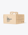 Kraft Handle Box w/ Window Mockup