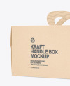 Kraft Handle Box w/ Window Mockup