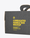 Corrugated Handle Box w/ Window Mockup