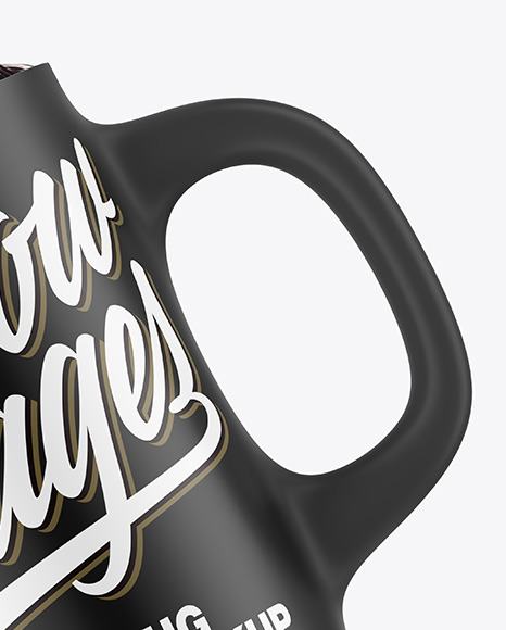 Matte Mug w/ Coffee Splash Mockup