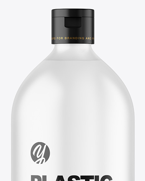 Frosted Plastic Bottle Mockup