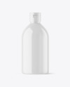 Glossy Plastic Bottle Mockup