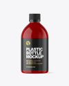 Glossy Plastic Bottle Mockup