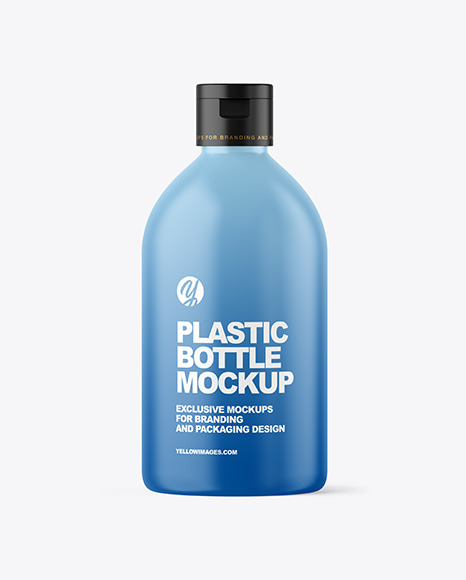 Matte Plastic Bottle Mockup