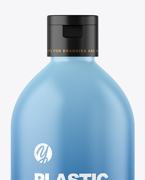 Matte Plastic Bottle Mockup