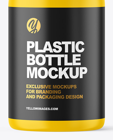 Matte Plastic Bottle Mockup