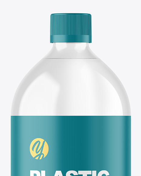 Clear Plastic Bottle Mockup