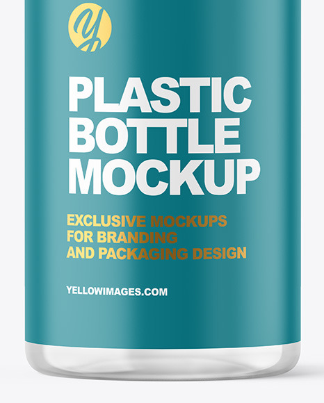 Clear Plastic Bottle Mockup