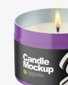 Glossy Candle Mockup