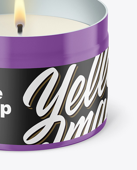 Glossy Candle Mockup