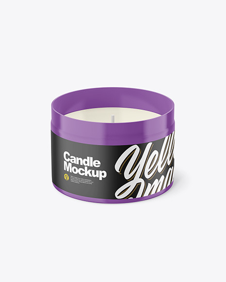 Glossy Candle Mockup