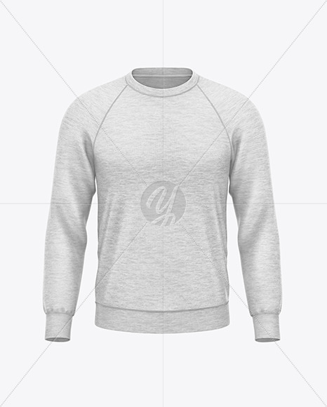 Melange Raglan Sweatshirt Mockup