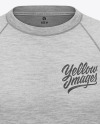 Melange Raglan Sweatshirt Mockup