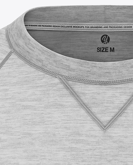 Melange Raglan Sweatshirt Mockup