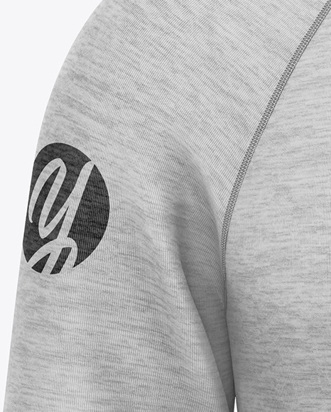 Melange Raglan Sweatshirt Mockup