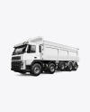 Tipper Truck Mockup - Half Side View