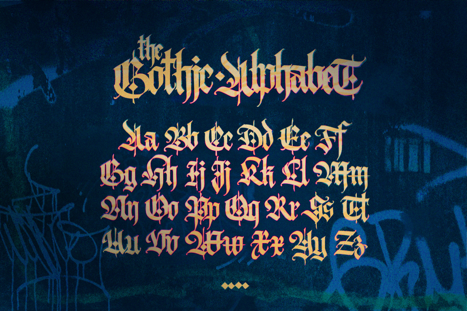 Gothic modern vector letters! Gothic modern vector letters!