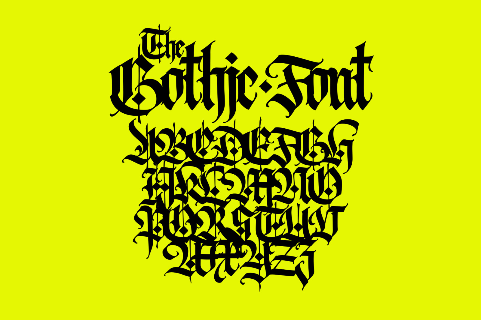 Gothic modern vector letters! Gothic modern vector letters!