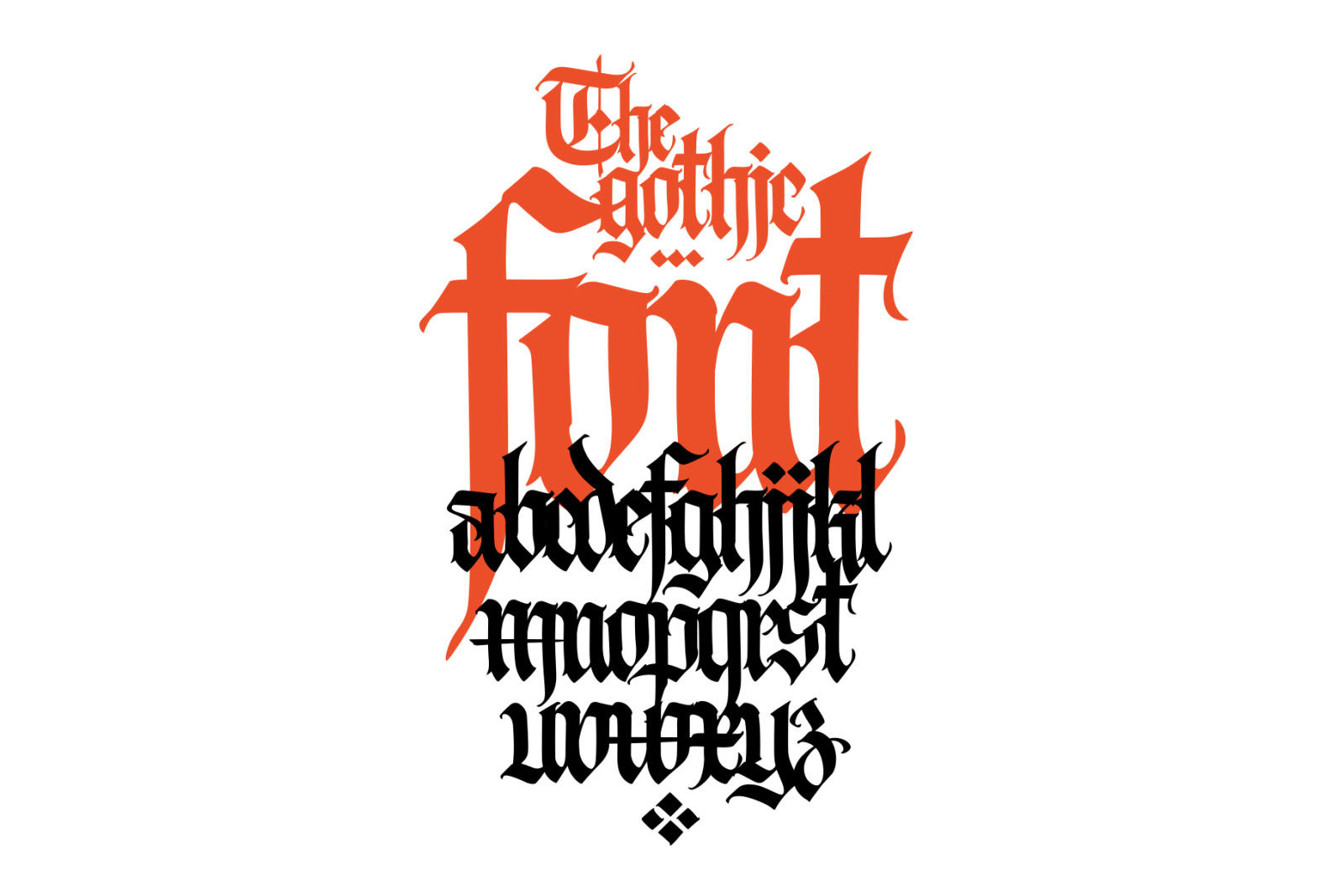Gothic modern vector letters! Gothic modern vector letters!