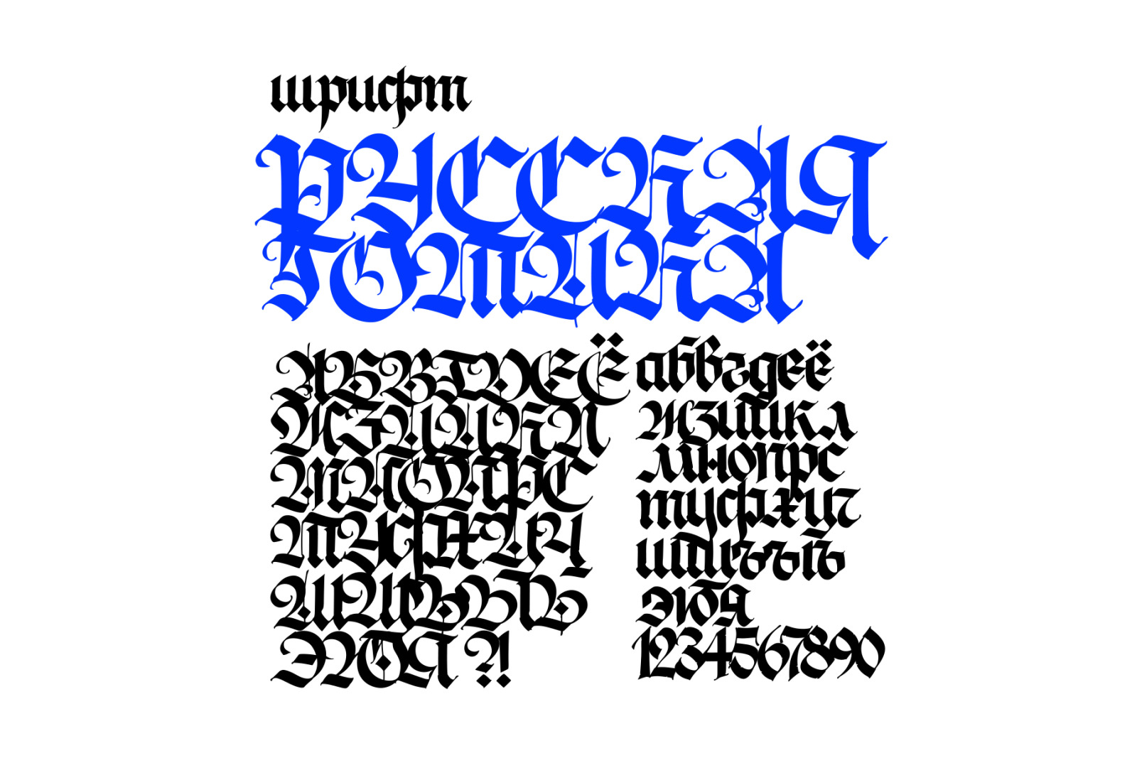 Russian Gothic Letters Russian Gothic Letters