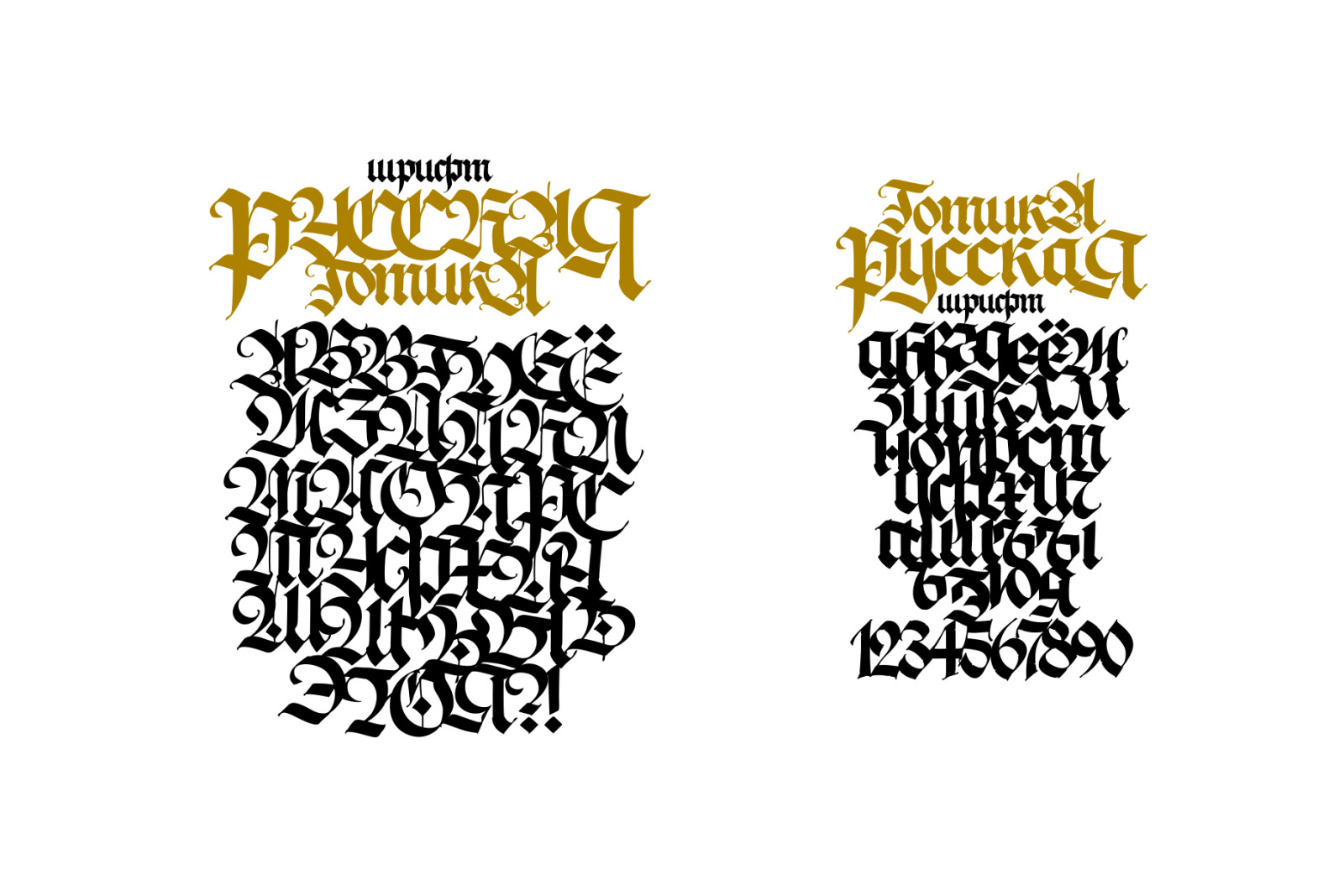 Russian Gothic Letters Russian Gothic Letters