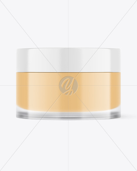 Glass Cosmetic Jar Mockup