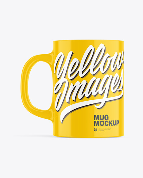 Glossy Mug Mockup