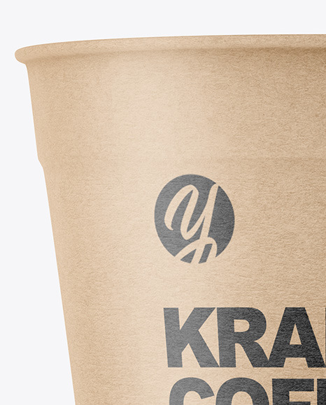 Kraft Coffee Cup Mockup