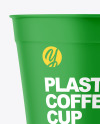 Matte Coffee Cup with Straw Mockup